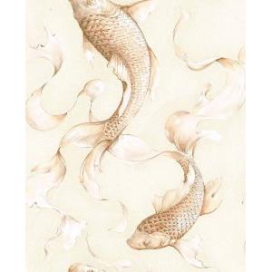 Seabrook Designs AI40607 Koi Fish Wallpaper